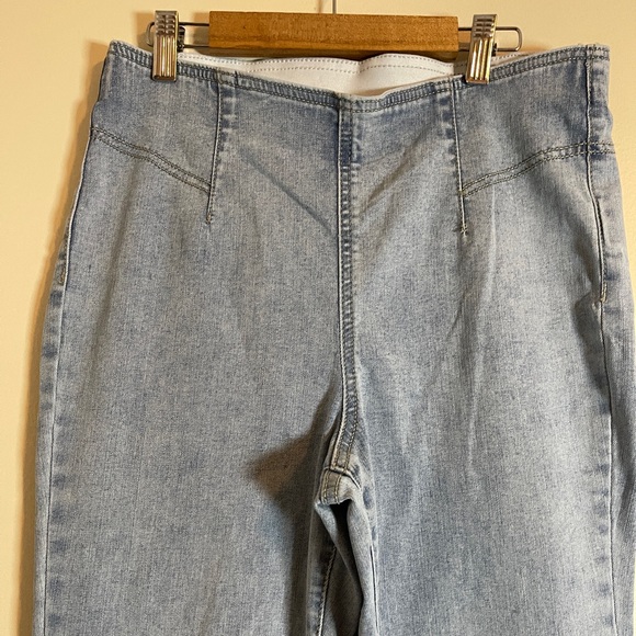 Knox Rose Jeans Womens 8 Blue High Waist Flare Leg Jeans 70s Chic Boho Denim - Picture 4 of 12